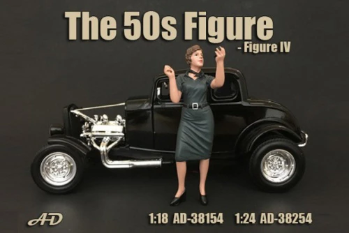 50's Style Figure IV, American Diorama 38254 - 1/24 Scale Accessory for Diecast Cars