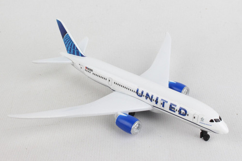 United 747 Single Plane, White - Daron RT6264 - Diecast Model Airplane Replica