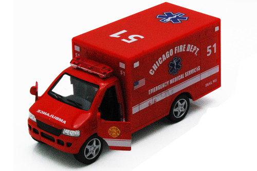 Chicago Rescue Team Ambulance,-  5259DCG - 5" Diecast Model Toy Car(Brand New, but NOT IN BOX)