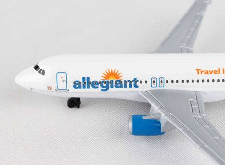 Allegiant Airlines Single Plane, White - Daron RT2324 - Diecast Model Airplane Replica