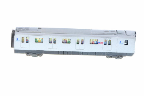 MTA Pullback Subway Car, Gray - Daron TM703 - Diecast Model Toy Car (1 car, no box)