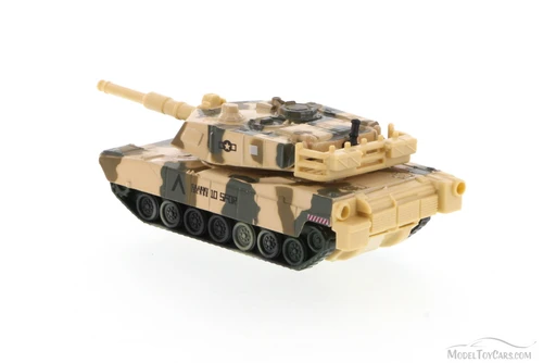 Super Tank Team M1 Abrams, Desert Tan Camouflage -  8882/3D - 6.5 Inch Scale Diecast Model Replica