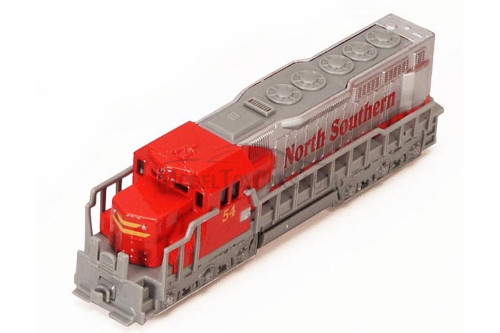 Freight Locomotive, Red - Showcasts 9934D - 6.75 Inch Scale Diecast Model Replica