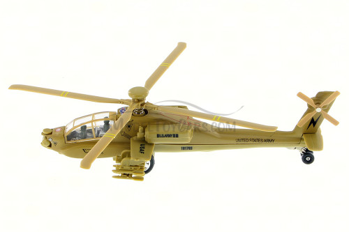 X Forces Attack Helicopter, Desert Tan - Showcasts 51265 - Diecast Model Toy Car (1 helicopter, no box)