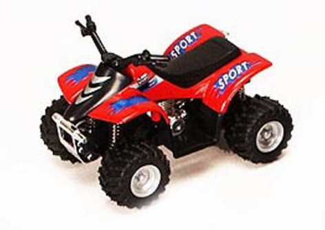 Smart ATV, Red - Kinsmart 3506D - 3.5" Diecast Model Toy Car (Brand New, but NOT IN BOX)