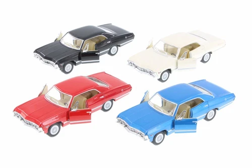 1967 Chevrolet Impala Hardtop Diecast Car Set - Box of 12 1/43 Diecast Model Cars, Assorted Colors