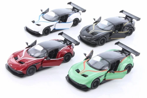 Aston Martin Vulcan with   Diecast Car Set - Box of 12 1/38 Scale Diecast Model Cars, Assd Colors