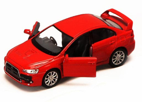 2008 Mitsubishi Lancer Evolution X Toy Car Package - Box of 12 1/36 Diecast Cars, Assorted Colors