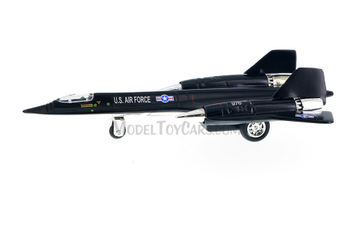 SR-71 Blackbird Pullback Plane, Black - Daron PMT51320 - Diecast Model Military Plane