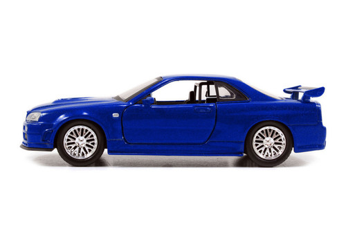 Brian's Nissan Skyline GT-R, Blue - Jada 97185 - 1/32 Scale