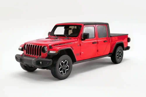 2019 Jeep Gladiator Rubicon Pickup Truck, Firecracker Red - GT Spirit US024 - 1/18 scale Resin Car