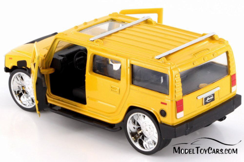 ミニカー Jada Toys DUB CITY PLATINUM Hummer Jada Toys Dub City Platinum Hummer H2 1:24 Chrome limited