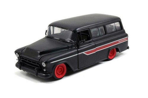 1957 Chevy Suburban w/ Frankenstein Diecast Figure, Gray