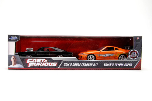 Brian's Toyota Supra and Dom's Dodge Charger, Fast & Furious - Jada Toys 31981 - 1/32 Diecast Car