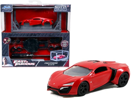 Lykan Hypersport Build N' Collect Die-cast Model Kit, Fast &Furious - Jada 31289 - 1/55 Diecast Car