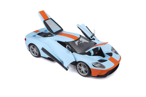 2019 Ford GT, Blue - Maisto 31384BU - 1/18 Scale Diecast Model Toy Car