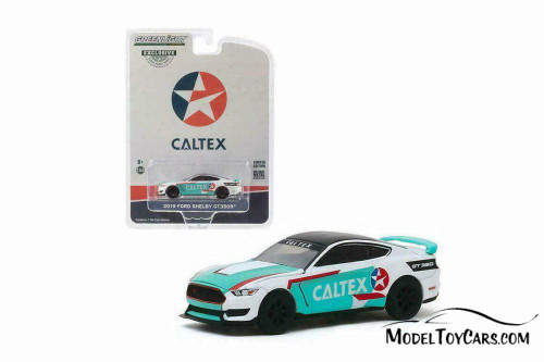 2019 Ford Mustang Shelby GT350R, Caltex Racing - Greenlight 30133/48 - 1/64 scale Diecast Car