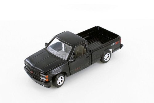 1992 Chevy 454SS Pick Up Truck, Black - Motormax 73203 - 1/24 Scale Diecast Model Car