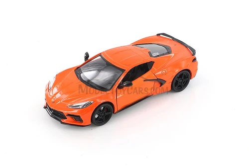 2020 Chevy Corvette C8 Stingray, Orange - Showcasts 79360/16D - 1/24 scale Diecast Model Toy Car  (1 car, no box)