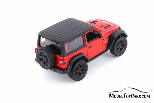 2018 Jeep Wrangler Rubion, Red - Kinsmart 5412DAB - 1/34 scale Diecast Model Toy Car