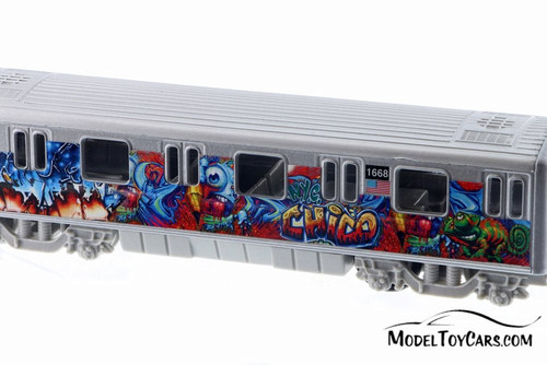 Metro Subway with Graffiti, Blue - Showcasts 2233DGF - 1/43 scale Diecast Model Toy Car