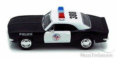1967 Chevy Camaro Z/28 Police, Black - Kinsmart 5341D - 1/37 scale Diecast Model Toy Car