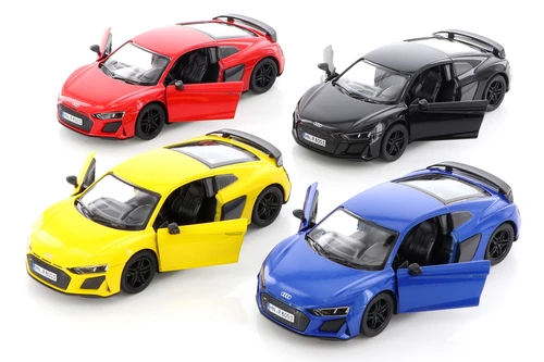Kinsmart 2020 Audi R8 Coupe 1/36 Scale Diecast Car Set - Box of 12 5-inch Diecast Model Cars, Assorted Colors