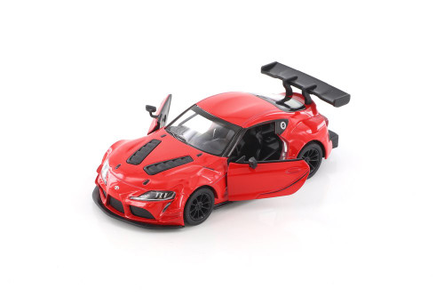 Toyota GR Supra Racing Concept , Red - Kinsmart 5421D - 1/36 scale Diecast Model Toy Car
