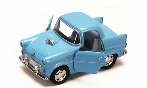 1955 Ford Thunderbird, Blue - Kinsmart 4022D - 4Diecast Model Toy Car (Brand New, but NOT IN BOX)