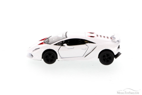 Lamborghini Sesto Elemento Hard Top, White - Kinsmart 5359D - 1/38 Scale Diecast Model Replica (Brand New, but NOT IN BOX)