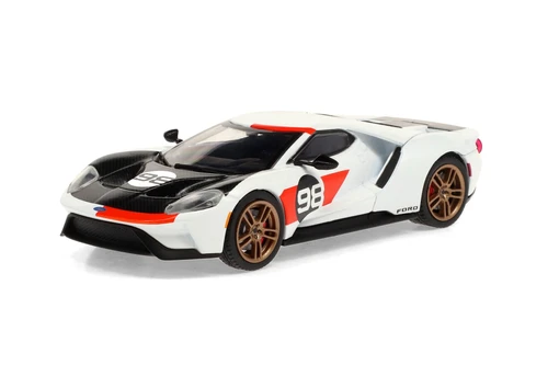 2021 Ford GT #98 Tribute to Ford MKII Ken Miles and Lloyd Ruby 1966 24 Hours of Daytona, White /Black/Red - Greenlight 86192 - 1/43 scale Diecast Model Toy Car
