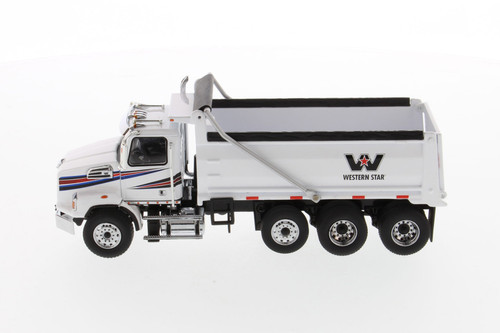 Western Star 4900 SFFA Dump Truck, Red and Matte Silver - Diecast