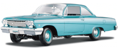 1962 Chevy Bel Air, Turquoise - Maisto 31641 - 1/18 Scale Diecast Model Toy Car