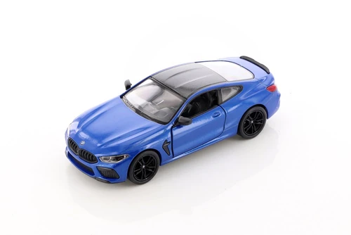 BMW M8 Competition Coupe, Blue - Kinsmart 5425D - 1/38 scale Diecast Model Toy Car