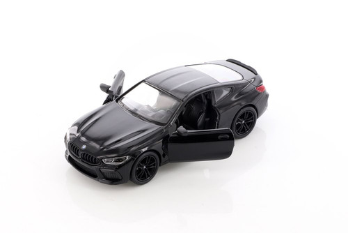 BMW M8 Competition Coupe, Black - Kinsmart 5425D - 1/38 scale Diecast Model Toy Car
