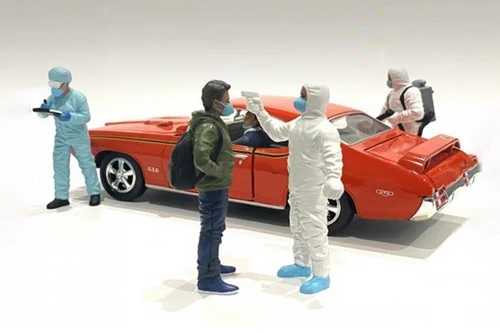 Hazmat Crew - Figure VI, White - American Diorama 76372 - 1/24 scale Figurine - Diorama Accessory