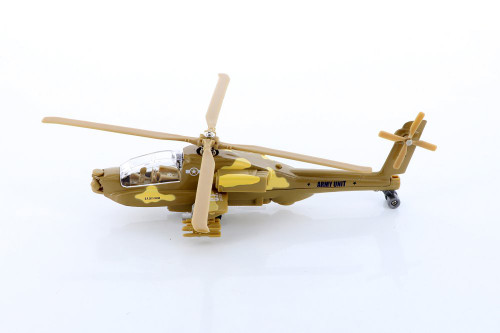 Combat Copter with Lights & Sounds, Beige/Tan - ModelToyCars SL362/1DB - Diecast Toy Helicopter