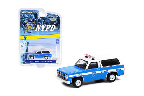 NTPD 1985 Chevy K-5 Blazerand 30245/48 - 1/64 scale Diecast Model Toy Car