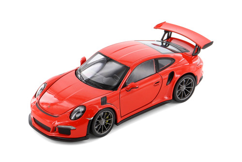 Box of 4 Porsche 911 GT3 RS Hardtop Diecast Car Set - Showcasts 1/24 scale Diecast Model Cars, Assorted Colors
