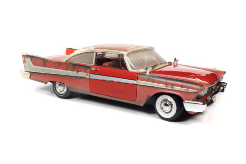 1958 Plymouth Fury Partially Restored Version, Christine - Auto World AWSS130 - 1/18 Diecast Car