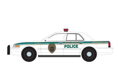 Miami Metro Police Department 2001 Ford Crown Victoria Police Interceptor, Dexter - Greenlight 44920B/48 - 1/64 scale Diecast Model Toy Car