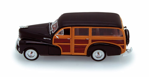 Diecast Car w/Trailer - 1948 Chevy Fleetmaster, Brown - Welly 22083 - 1/24 scale Diecast Car