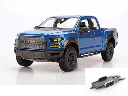 2017 Ford F-150 Raptor, Blue - Maisto 31266BU - 1/24 Scale Diecast