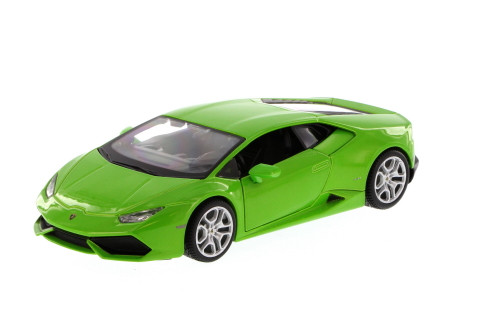 Diecast Car w/Trailer - Special Edition Lamborghini Huracan LP 610-4, Green - Maisto 31509 - 1/24 Scale Diecast Model Toy Car