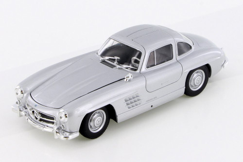 Diecast Car w/Trailer - Mercedes-Benz 300SL, Classic-  24064/4D - 1/24 Scale Diecast Model Toy Car