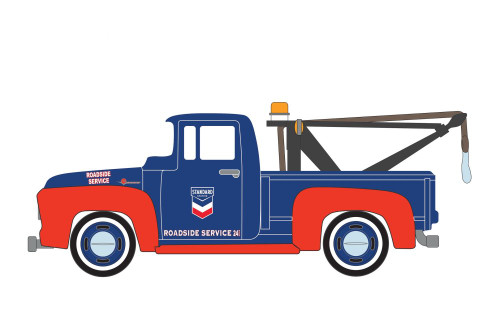Standard Oil 1954 Ford F-100 Tow with Drop-in Tow Hook 41130A/48 1/64 scale Diecast Model Toy Car