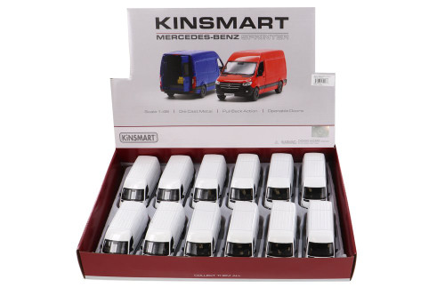  Mercedes-Benz Sprinter Van Diecast Car Set - Box of 12 assorted 1/48 scale Diecast Model Cars