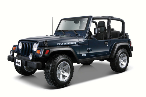 Diecast Car w/Trailer - Jeep Wrangler Rubicon Cnvrtbl-  31245 - 1/27 Scale Diecast Model Toy Car