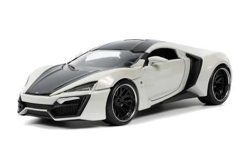 Lykan Hypersport, White and Black - Jada Toys 32947/4 - 1/24 scale Diecast Model Toy Car