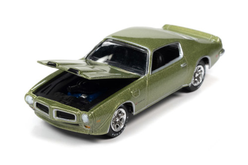 1972 Pontiac Firebird Formula, Springfield Green Metallic - Johnny Lightning JLSP164/24A - 1/64 scale Diecast Model Toy Car